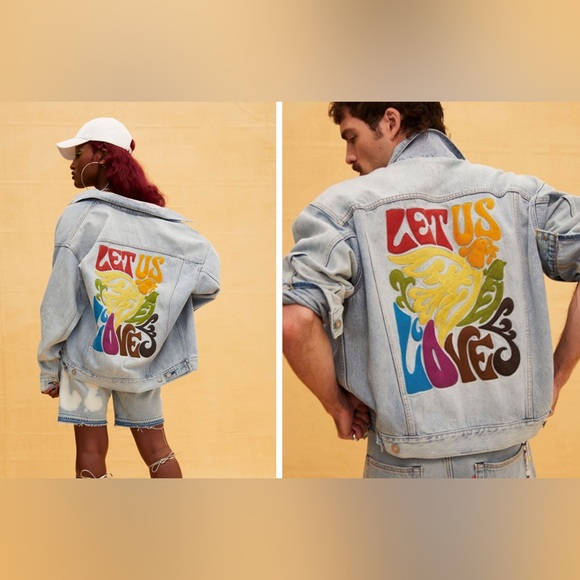 Levi‘s Denim jacket/Let Us Love jean coat. Brand new!